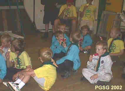 Scouts Run Beaver Tent Pitching Meeting 2002
